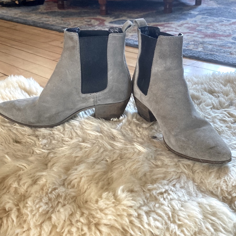 Saint Laurent suede ankle Chelsea boots